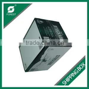 12 BOTTLES BEER PAPER SHIPPING BOX CUSTOM GLOSSY BEER CORRUGATED SHIPPING BOX thumbnail-3