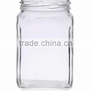 Big Quantity Airtight Square Glass Jars Wholesale thumbnail-2