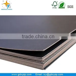 High Stiffness Black Board Paper Black Carboard for Files and Book Cover Box thumbnail-3