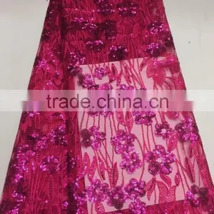 CL60070 Top Grade Quality Fashionable Net Emboridery Lace With Sequins,french Lace Fabric Dress Fabric thumbnail-1