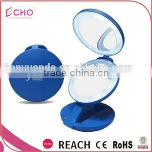 3 -way China Small Cosmetic Folded Bag Mirror, Concave Glass Mirror, Colored Mirror Glass, Vinyl Backed Safety Mirror Supplier thumbnail-3