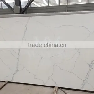 Quartz Slab Calacatta White Quartz Stone Tile thumbnail-1