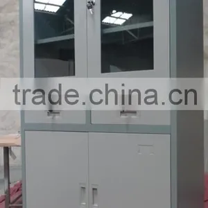Office Steel Folding Storage File Cupboard With Two Drawer thumbnail-3