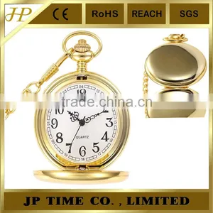 Empty Pocket Watch Quartz Gold Japan Movement Pocket Watch thumbnail-2