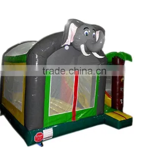 Lanqu Elephant Inflatable Bouncer Bounce n Party for Sale thumbnail-1