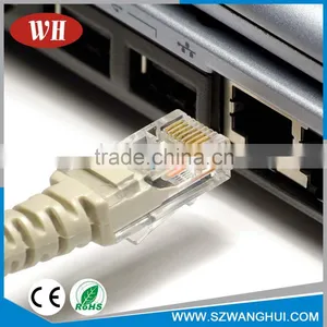 Superior Quality RJ45 UTP Cca Wire Flat Cable Cat5e Ethernet Patch Cable Network thumbnail-5