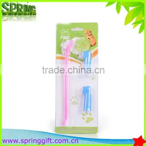 3 In1 Finger Pet Brushes Dog Cat Teeth Care Toothbrush in Blistercard thumbnail-2