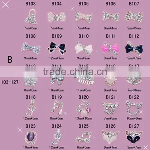 New Nail Art Decoration Tips Nail 3D Alloy Nail Fashion Jewelry Gold thumbnail-3