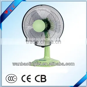 Home Essentials White 3-Speed 16" Inch Oscillating Desk Table Floor Fan 2014 New Model Electric Table Fan thumbnail-1