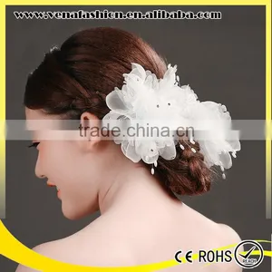 Wedding Mini Snap Decorative Hair Clips With Flower thumbnail-4