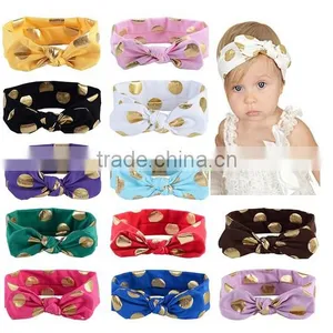 Baby Girl Toddler Sequined Bow Head Wrap Hair Band Striped Turban Headband thumbnail-1