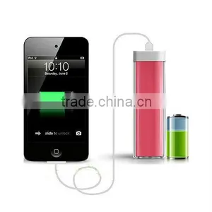 Portable USB 2600mAh External Mobile Battery Charger Power Bank For Cell Phone thumbnail-1