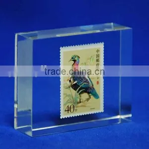 Customized Clear Acrylic Glass Crystal Block With Stamp thumbnail-4