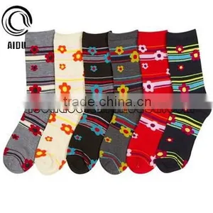 Custom Solid Striped Child Knitted Cotton Socks thumbnail-4