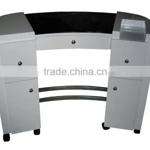 LNE-032 Manicure Table, Nail Desk,Nail Table Nail Salon Manicure Table With Polish Holder Cabinet thumbnail-1