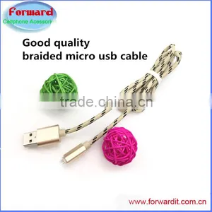 Newest Hot Selling Usb2.0 Aluminum Braided Rapid Charge Micro v8 Cable ,quick Fast Charge Usb v8 Cable thumbnail-1