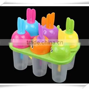 Wholesale 6pcs DIY Home Cute Plastic Ice Cream Mould Ic005 thumbnail-1