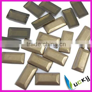2103 Newest Large Size Hot Fix Copper Dome Rectangle Shape Dome thumbnail-1