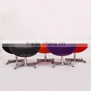 Hotel Project Furniture Egg Chair With Ottoman Stool Colorful Chair thumbnail-4