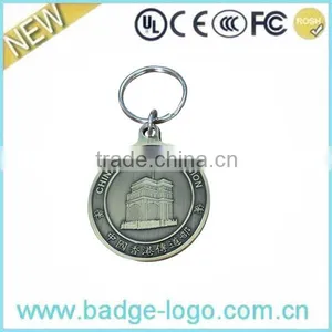 Latest Design Antique Round Custom Metal Keychain thumbnail-1
