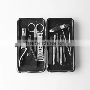 Wholesale High Quality Nail Care Kit Stainless Steel Manicure Set Porable Metal Manicure Kit Nail Clipper 12pcs/set Quality Choice thumbnail-1