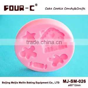 Christmas Cookies Fondant Decorating Mold,3D Impression Silicone Mold thumbnail-1