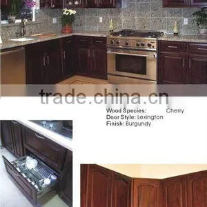 Burgundy Cherry Kitchen Cabinet thumbnail-1