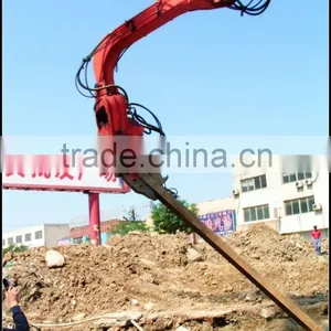 MAXWAY Hydraulic High Frequency Vibratory Pile Driving Machine, Pile Drawer Machine , H Steel Sheet Pile Machine , Model: DZJ250 thumbnail-2