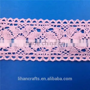 Wholesale High Quality H0789A Lace Ribbon,Crocheted Lace,100% Cotton Lace thumbnail-1