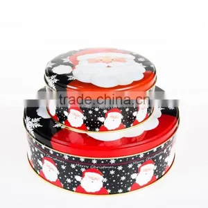 Tin Box Metal Tin Cans Packaging Box Round Tin Box for Cookies Gift Tin Box thumbnail-2