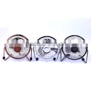 4 Inch USB Mini Portable Aluminum Core Motor Metal Fan for Student thumbnail-1