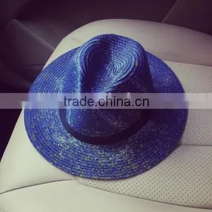 2016 Wholesale Latest Design Colombian Straw Hat Factory Original Fashion Ladies Promotional Straw Hat thumbnail-5