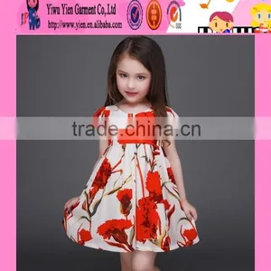 Top Quality Cartoon Baby Kids Traditional Dresses Satin Material Sweet Girl White Ball Gown Dresses for Kids thumbnail-4