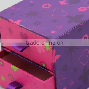 Lovely Printed 2 Layer Kids Storage Box / Jewelry Storage Box thumbnail-3