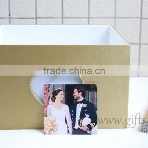 Excellent Gold Storage Boxes / Wedding Card Boxes With Photo Frame thumbnail-2