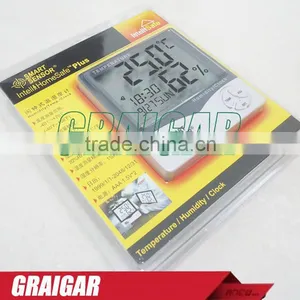 Smart Sensor AR807 LCD Digital Hygrometer Thermometer Wet and Dry Thermometer Meter With Calendar & Clock Alarm thumbnail-1
