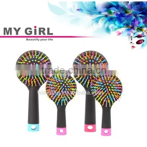 2016 My Girl Portable Mirror Rainbow Hairbrush Rubber Products Manufacturers China thumbnail-1