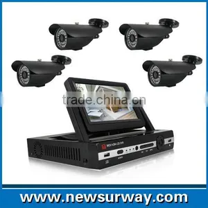 All in One hd H.264 4ch AHD Dvr Kit Cctv Camera Security With 7 Inch TFT LCD Monitor thumbnail-1