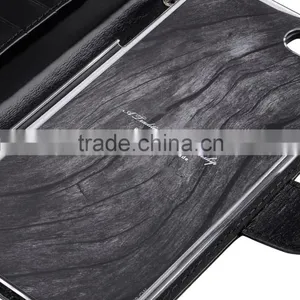 Newly Wallet Strap Black Wax Leather Case for Apple IPhone 7 Plus (5.5") thumbnail-5