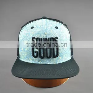 Cheap Custom Embroidery Flat Brim Snapback Cap thumbnail-2