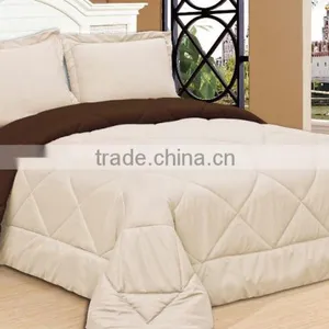 Brushed Soft Two Colors Microfiber Comforter Set thumbnail-1