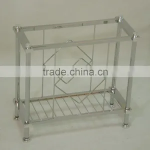 Commercial Metal Magazine Display Rack Holder Office Furniture Chrome thumbnail-1