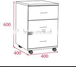 Double Studying Desk With Super Bookcase And Useful Drawer Cabinet thumbnail-5