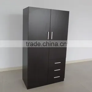 High Gloss Wooden Wardrobe Closet Bedroom Furniture Design thumbnail-4