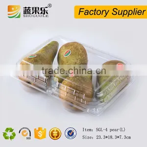 Plastic Transparent Pear Box With 4 Cells thumbnail-3