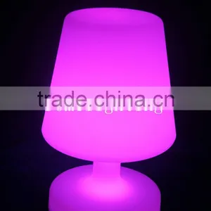 Plastic Led Garden Decoration Light Cordless Rechargeable Led Table Lamp thumbnail-4