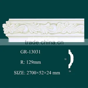 Modern Design Ceiling Decoration PU Cornice Moulding thumbnail-1