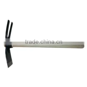 2016 Hot Seller Mini 3 Prong Garden Tools Garden Hoe With Wooden Handle thumbnail-3