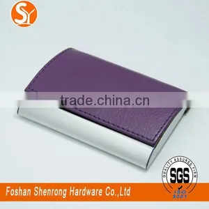 2015 New Product Ladies Favorate Red /pink/purple Color Leather id /name Card Holder With Concise Design thumbnail-2