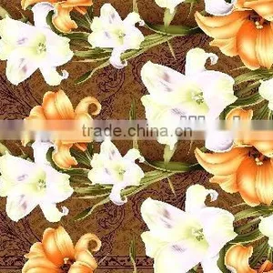 Disperse Floral Printing Brushed Fabric for Bedding thumbnail-1